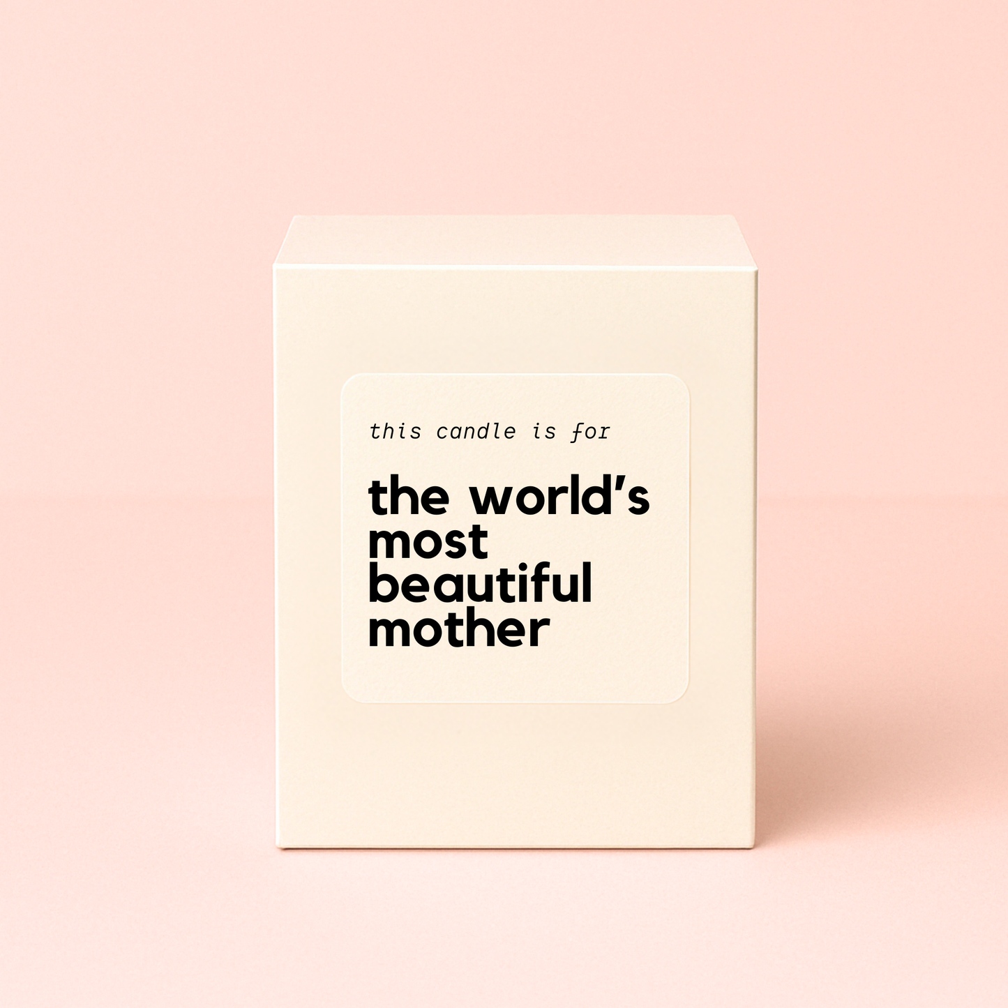 World's Most Beautiful Mother Candle