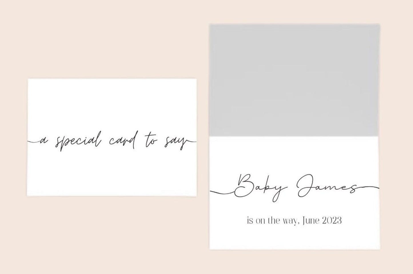 Pregnancy Announcement Card