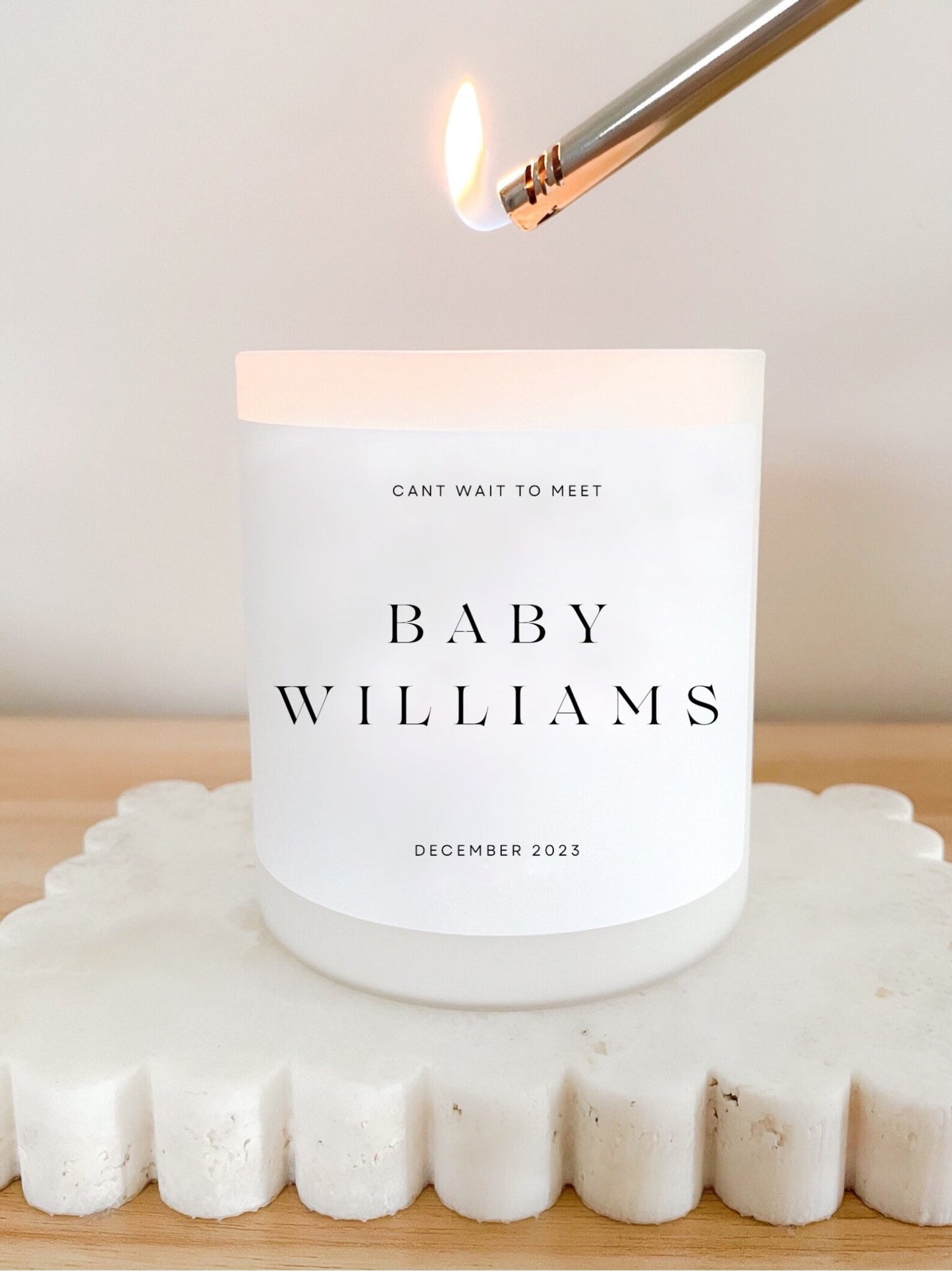 Baby Shower Congratulations Candle