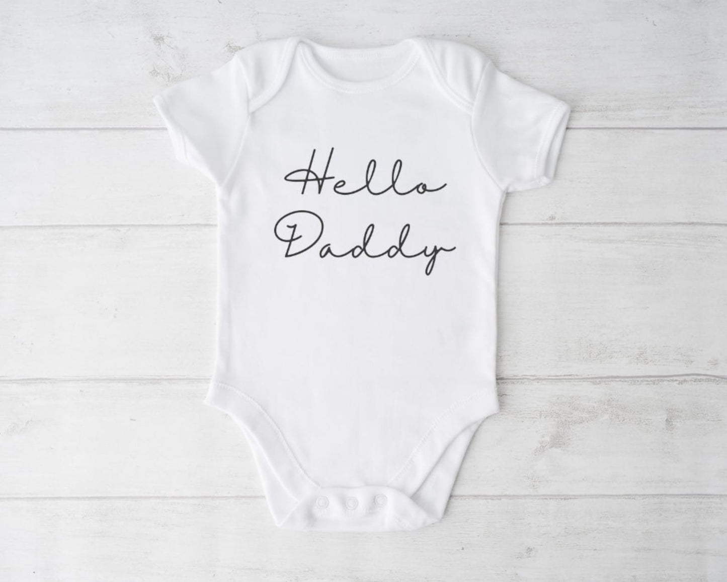 Hello Daddy Baby Bodysuit