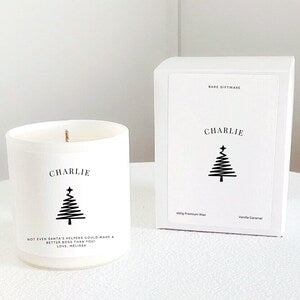 Personalised Christmas Candle