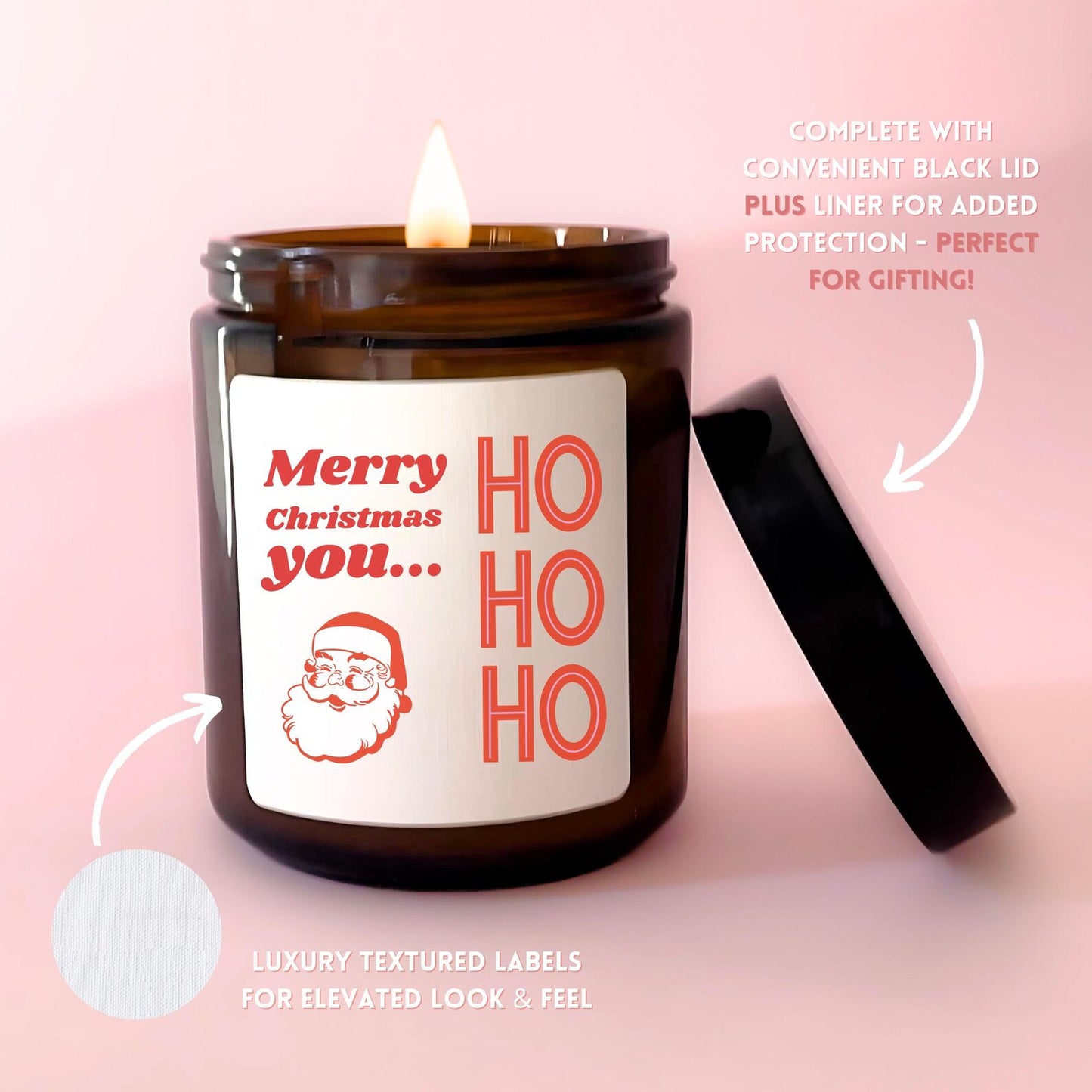 Ho Ho Ho Candle