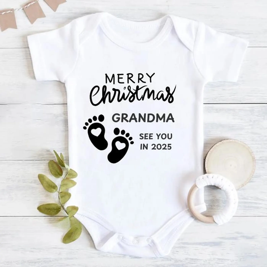 Christmas Pregnancy Announcement Bodysuit