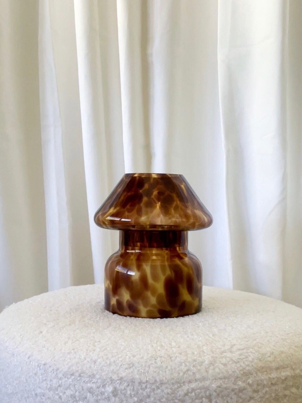 Mushroom Candle Lamp - White